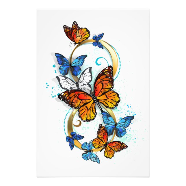Infinity of Monarch Butterflies Photo Print (Front)
