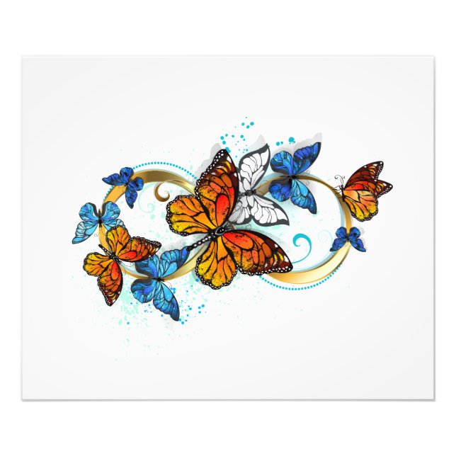 Infinity of Monarch Butterflies Photo Print (Front)