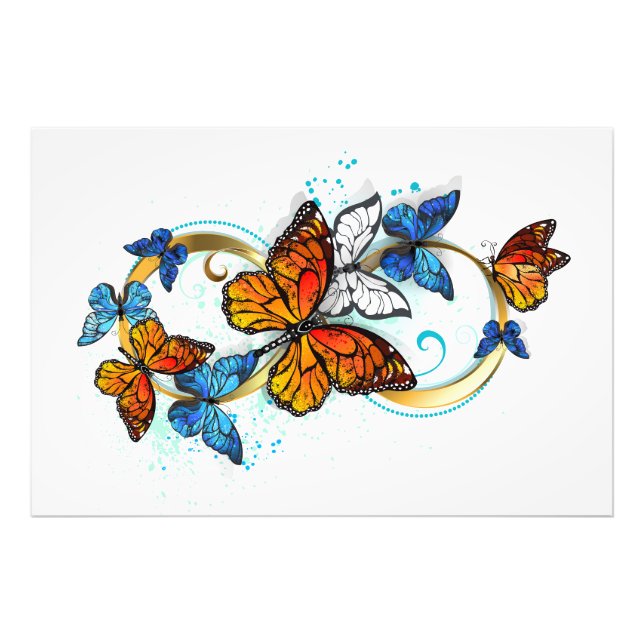 Infinity of Monarch Butterflies Photo Print (Front)