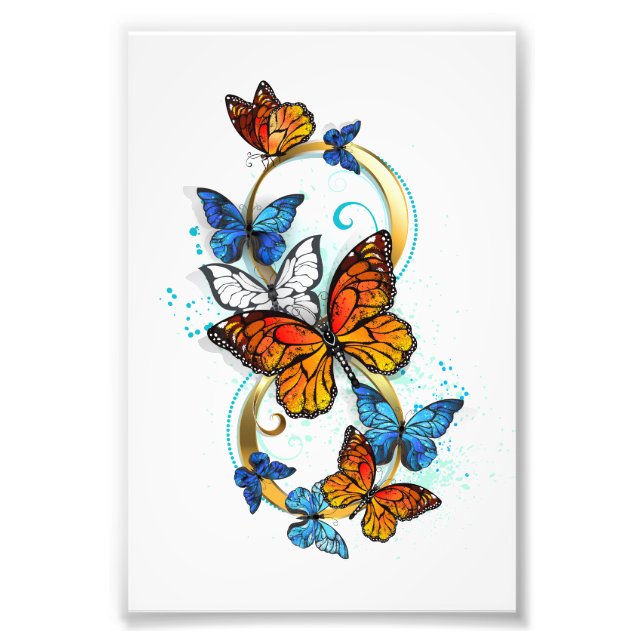 Infinity of Monarch Butterflies Photo Print (Front)