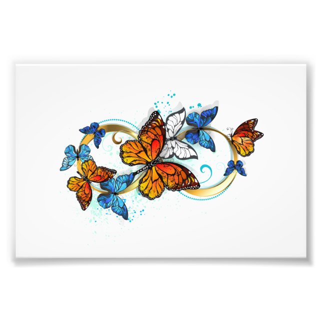 Infinity of Monarch Butterflies Photo Print (Front)