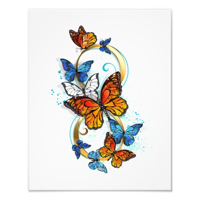 Infinity of Monarch Butterflies Photo Print (Front)