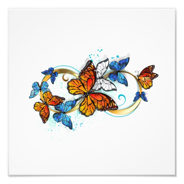 Infinity of Monarch Butterflies Photo Print (Front)