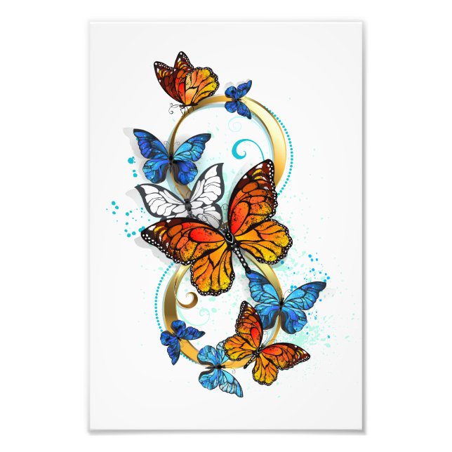 Infinity of Monarch Butterflies Photo Print (Front)