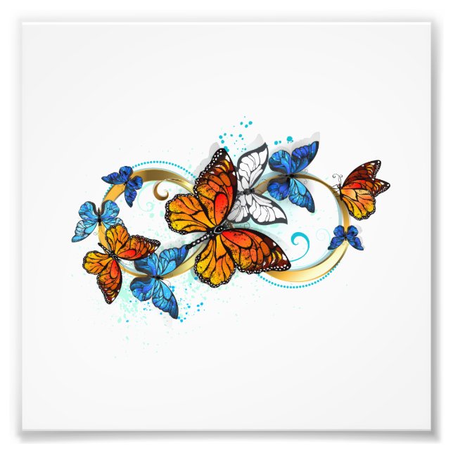 Infinity of Monarch Butterflies Photo Print (Front)
