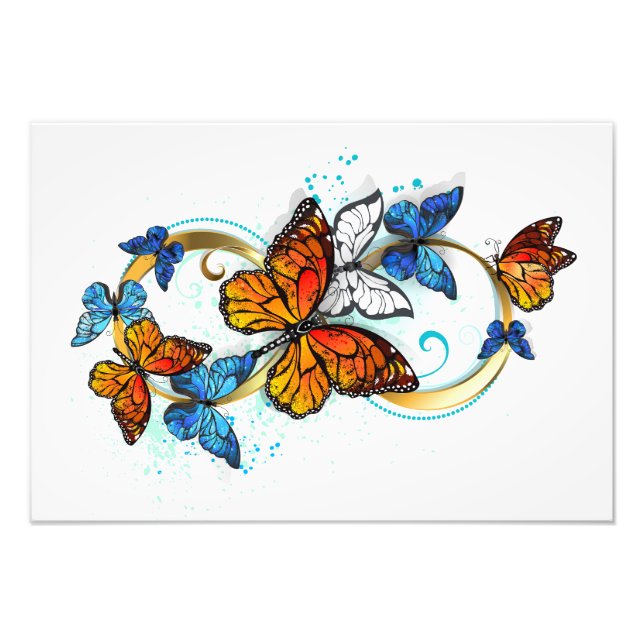 Infinity of Monarch Butterflies Photo Print (Front)