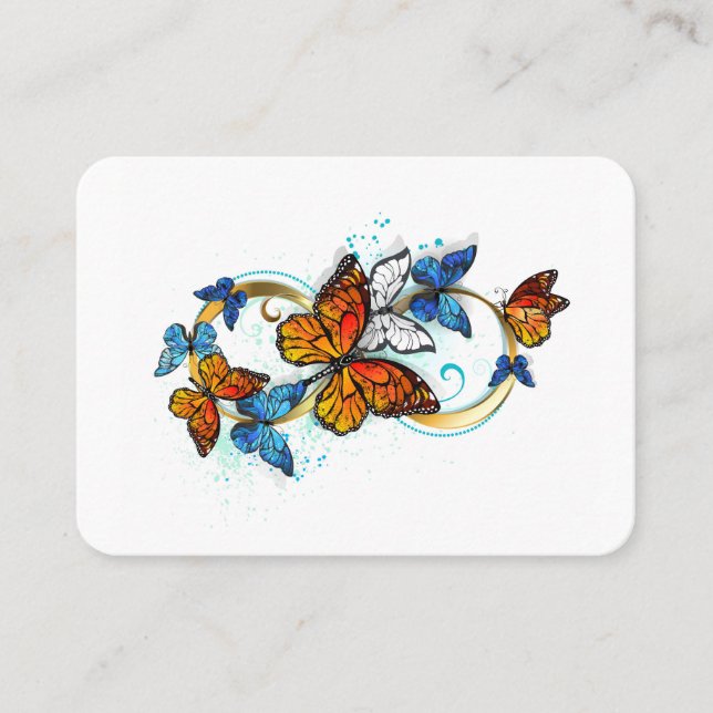 Infinity of Monarch Butterflies Place Card (Front)