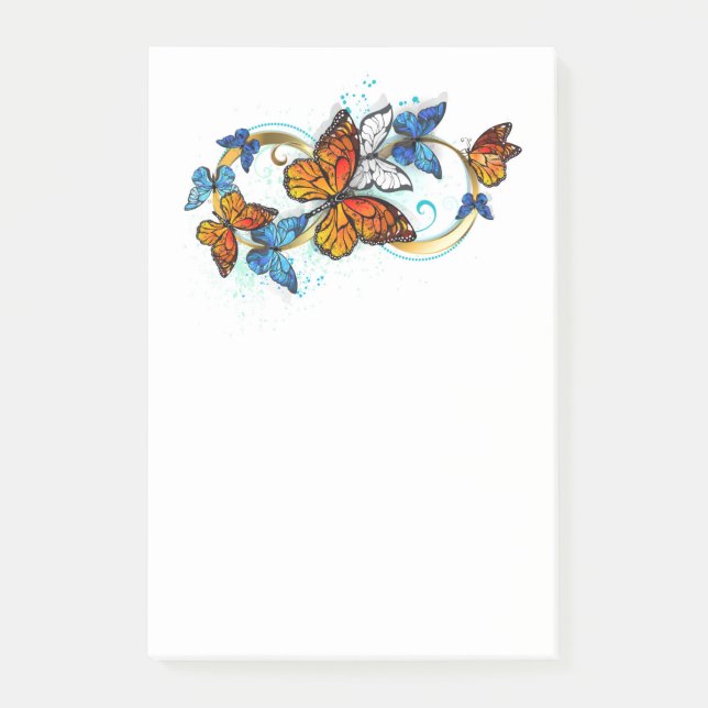 Infinity of Monarch Butterflies Post-it Notes (Front)