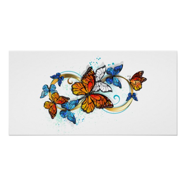 Infinity of Monarch Butterflies Poster (Front)