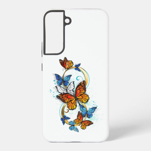 Infinity of Monarch Butterflies Samsung Galaxy S22+ Case (Back)