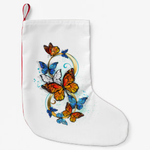 Infinity of Monarch Butterflies Small Christmas Stocking