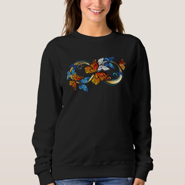 Infinity of Monarch Butterflies Sweatshirt (Front)