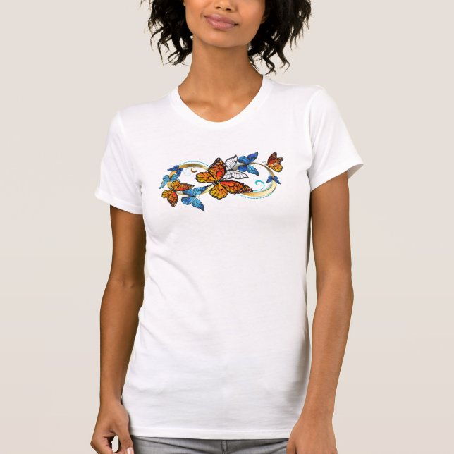 Infinity of Monarch Butterflies T-Shirt (Front)