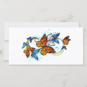 Infinity of Monarch Butterflies Thank You Card