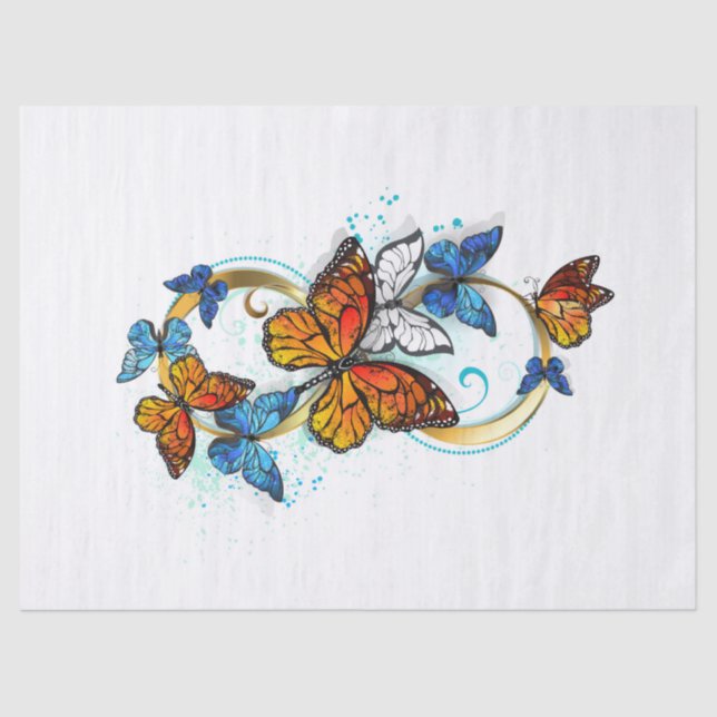 Infinity of Monarch Butterflies Tissue Paper (Front)