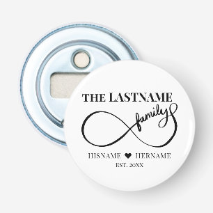 Infinity Personalised Family Name and Est. Date Bottle Opener
