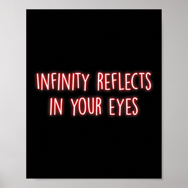 Infinity Reflects In Your Eyes Mindfulness Inner P Poster (Front)