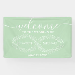 Infinity sage botanical simple romantic elegant banner