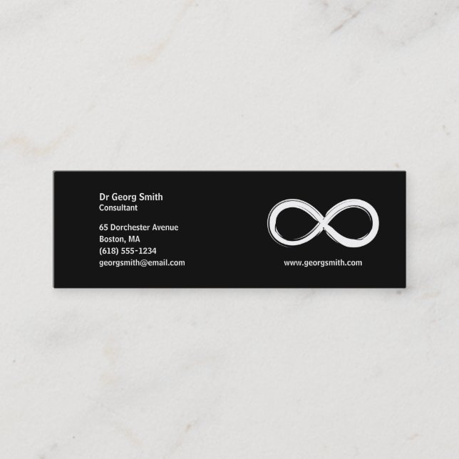 Infinity - Scientist Business Card (Front)