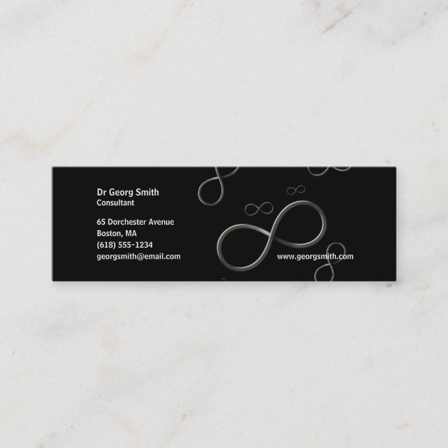 Infinity - Scientist Mini Business Card (Front)