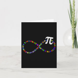 Infinity Sign 3.14 Math Teacher Pi National Day Sh Card