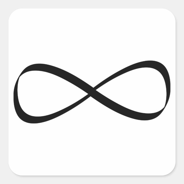 Infinity Sign Square Sticker (Front)