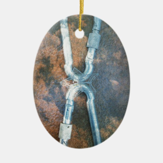 Infinity silver star ceramic ornament (Front)