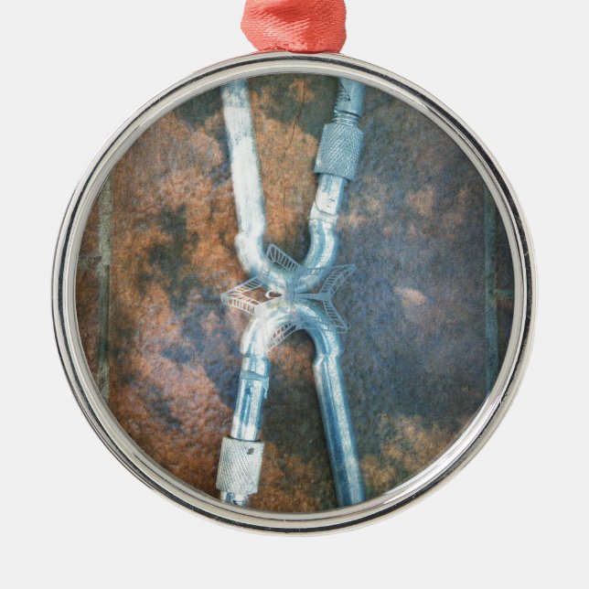 Infinity silver star metal ornament (Front)