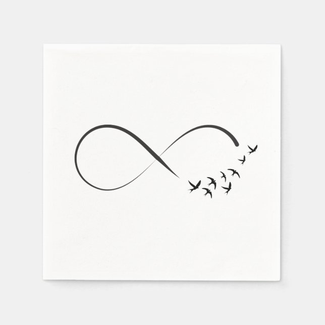 Infinity swallow symbol napkin (Front)