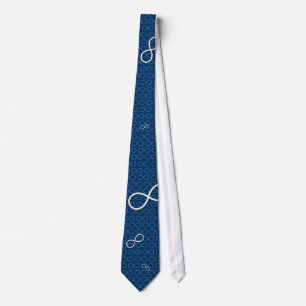 Infinity Symbol   Blue Tie