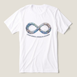 Infinity Symbol Chaos Wired Strength Geometric Tri-Blend Shirt