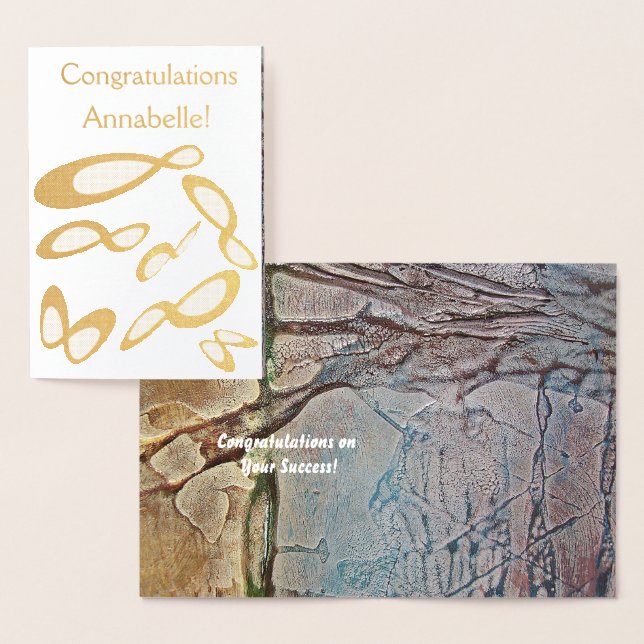 Infinity Symbol   - Congratulations Customise Foil Card (Display)