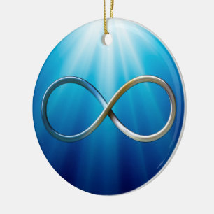 Infinity Symbol   Cool mathematics Gifts Ceramic Ornament