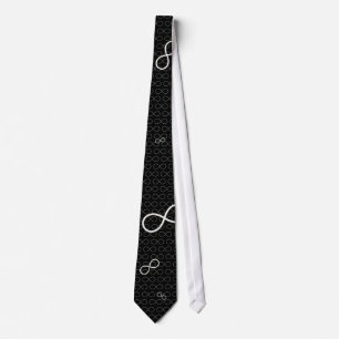 Infinity Symbol - Dark Aqua Tie