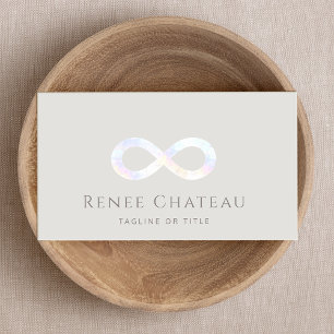 Infinity Symbol Energy Healer Healing Arts Business Card