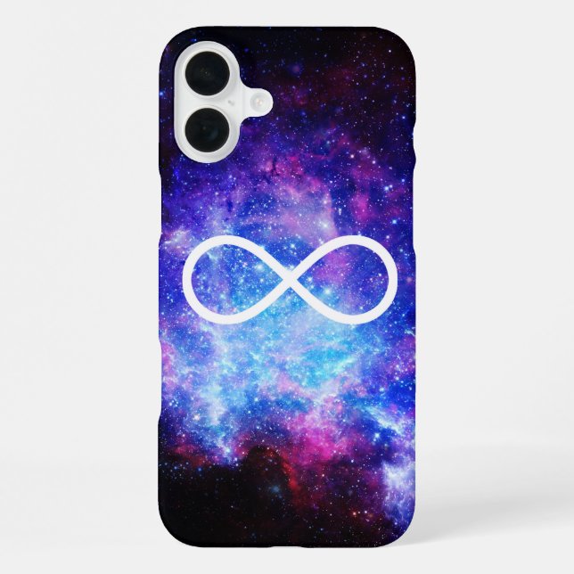 Infinity symbol nebula iPhone case (Back)