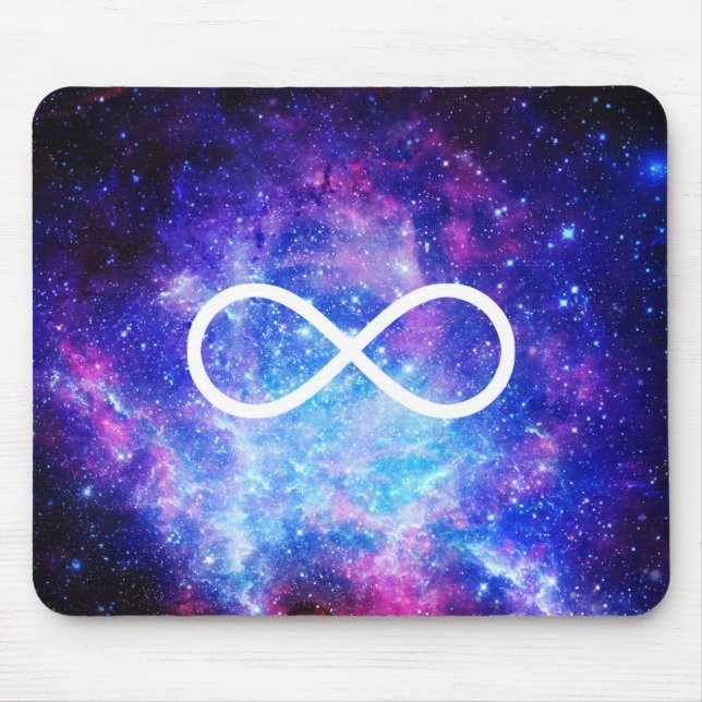 Infinity symbol nebula mouse pad (Front)