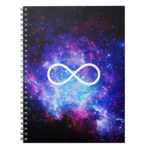 Infinity symbol nebula notebook