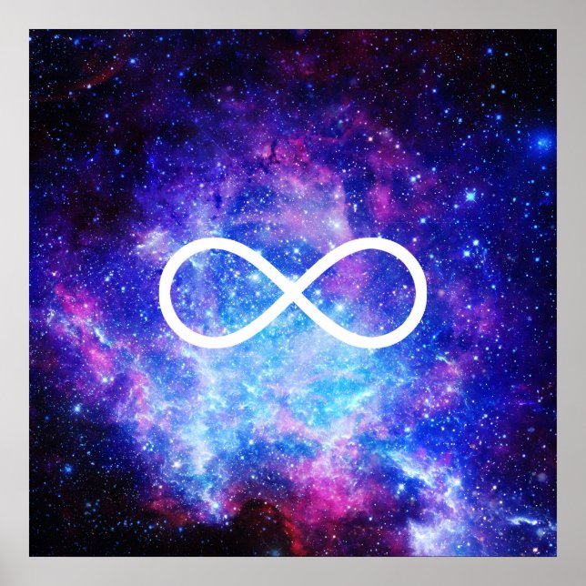 Infinity symbol nebula poster (Front)
