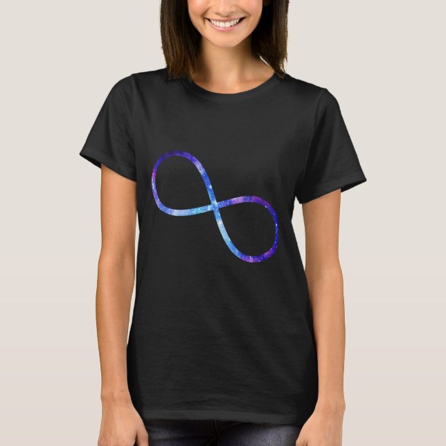 Infinity symbol nebula T-Shirt (Front)