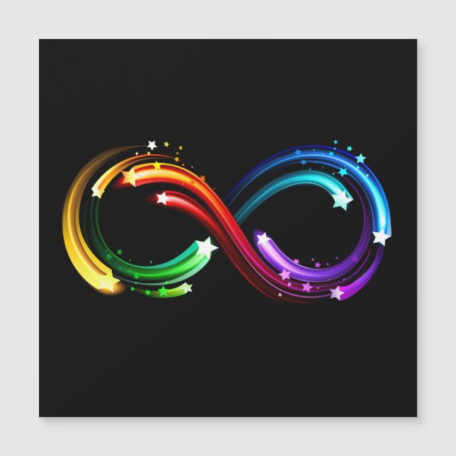 Infinity symbol of rainbow comets (Front)
