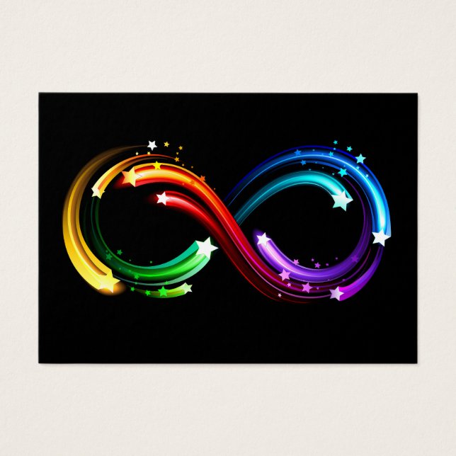 Infinity symbol of rainbow comets (Front)