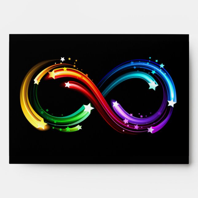 Infinity symbol of rainbow comets envelope (Front)