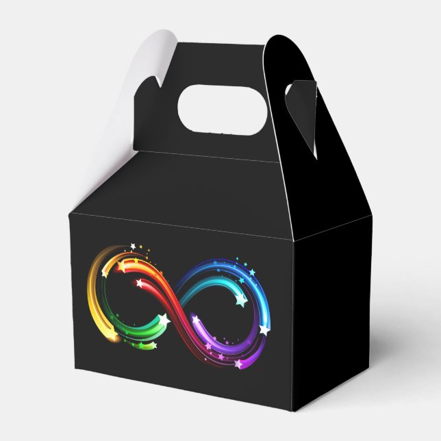 Infinity symbol of rainbow comets favour box (Front Side)