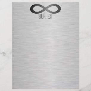 Infinity Symbol On Faux Metal Texture by STaylor