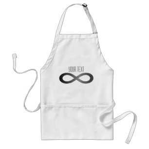 Infinity Symbol On Faux Metal Texture by STaylor Standard Apron
