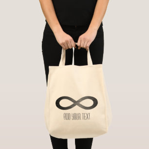 Infinity Symbol on Faux Metal Texture by STaylor Tote Bag
