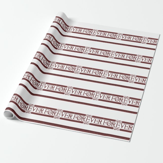 Infinity Symbol or Lemniscate Forever Wrapping Paper (Unrolled)