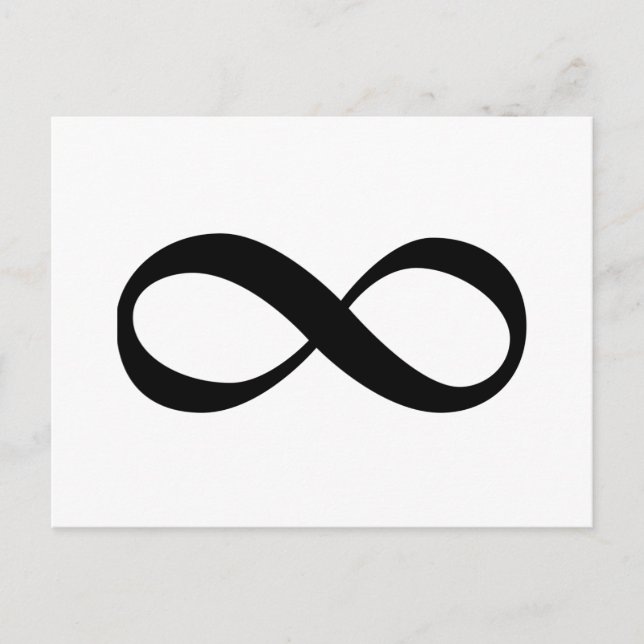 Infinity Symbol Postcard (Front)