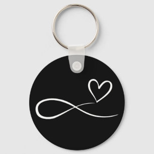 Infinity Symbol Sign Endless Forever Love Heart Key Ring